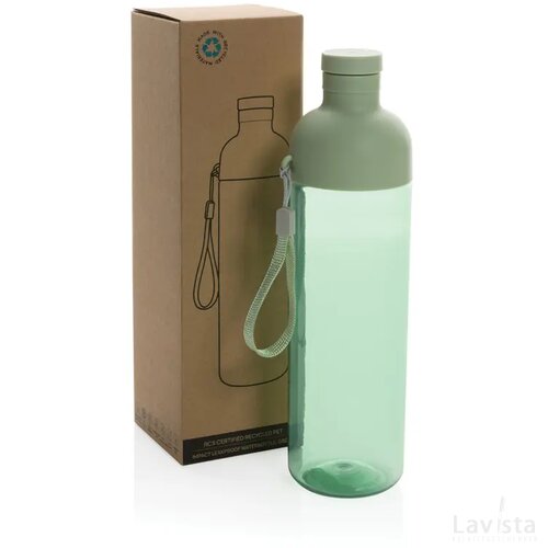 Impact RCS gerecyclede PET lekvrije waterfles 600 ml groen