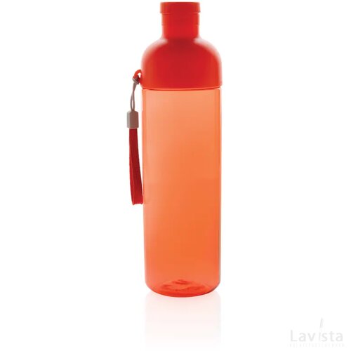 Impact RCS gerecyclede PET lekvrije waterfles 600 ml rood