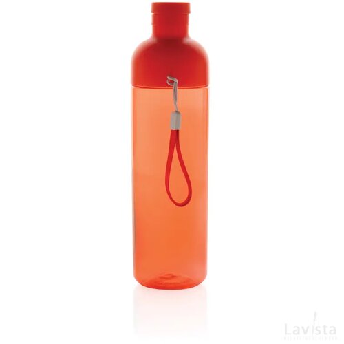 Impact RCS gerecyclede PET lekvrije waterfles 600 ml rood