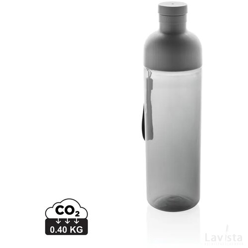 Impact RCS gerecyclede PET lekvrije waterfles 600 ml zwart