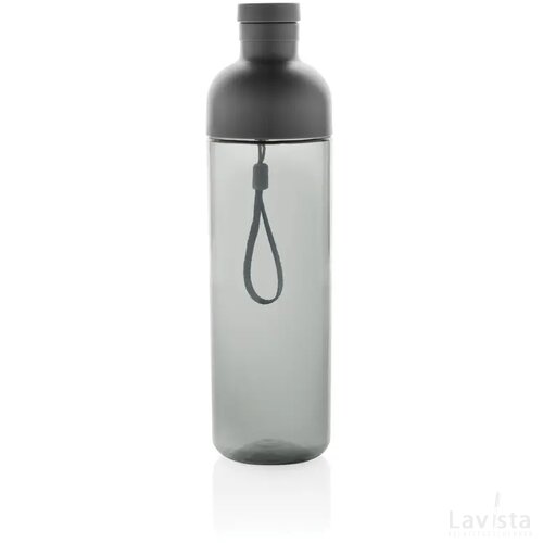 Impact RCS gerecyclede PET lekvrije waterfles 600 ml zwart