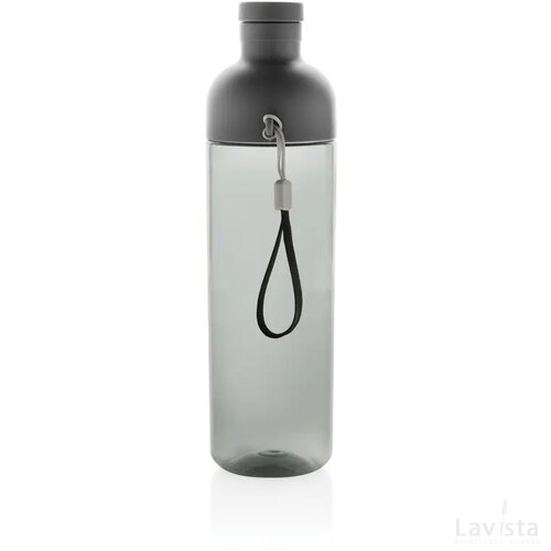 Impact RCS gerecyclede PET lekvrije waterfles 600 ml zwart