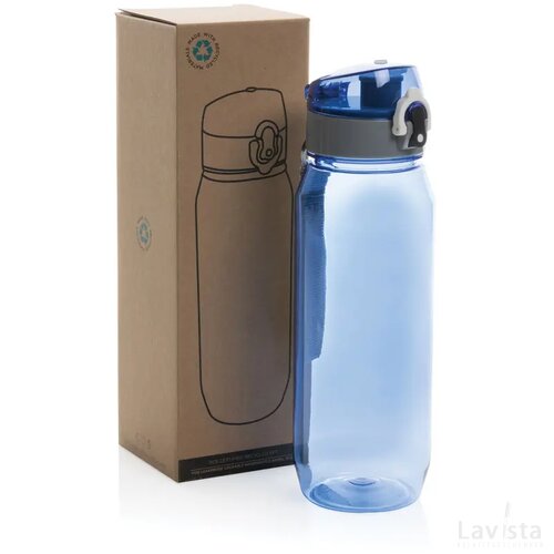 Yide RCS Gerecyclede PET lekvrije afsluitbare fles 800ml blauw