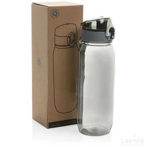 Yide RCS Gerecyclede PET lekvrije afsluitbare fles 800ml zwart