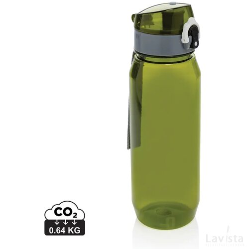 Yide RCS Gerecyclede PET lekvrije afsluitbare fles 800ml groen