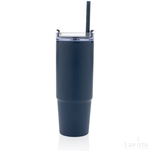 Tana RCS gerecyclede plastic tumbler met handvat 900 ml donkerblauw