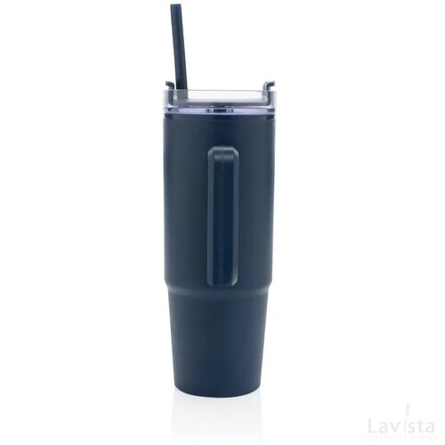 Tana RCS gerecyclede plastic tumbler met handvat 900 ml donkerblauw