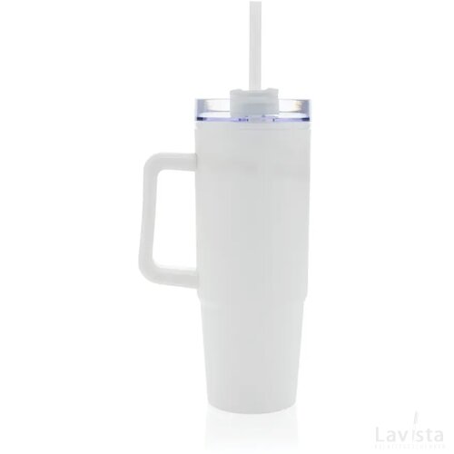 Tana RCS gerecyclede plastic tumbler met handvat 900 ml wit