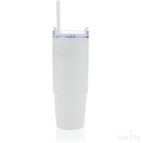 Tana RCS gerecyclede plastic tumbler met handvat 900 ml wit