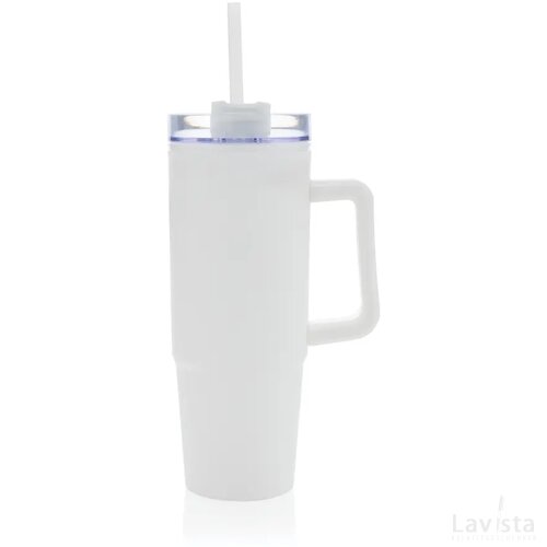Tana RCS gerecyclede plastic tumbler met handvat 900 ml wit