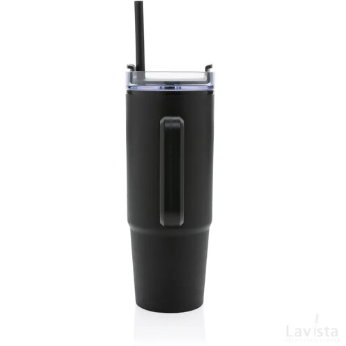Tana RCS gerecyclede plastic tumbler met handvat 900 ml zwart