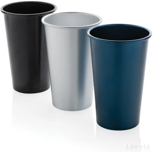 Alo RCS recycled aluminium lichtgewicht beker 450 ml. donkerblauw