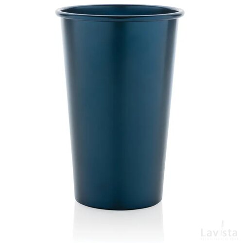 Alo RCS recycled aluminium lichtgewicht beker 450 ml. donkerblauw