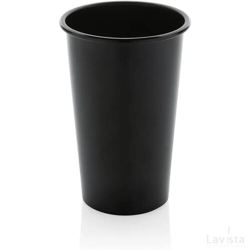 Alo RCS recycled aluminium lichtgewicht beker 450 ml. zwart