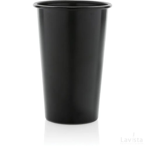 Alo RCS recycled aluminium lichtgewicht beker 450 ml. zwart