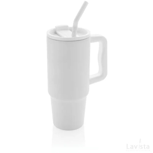 Embrace deluxe RCS recycled RVS drinkbeker 900ml wit