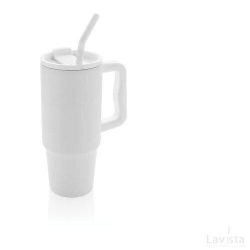 Embrace deluxe RCS recycled RVS drinkbeker 900ml wit