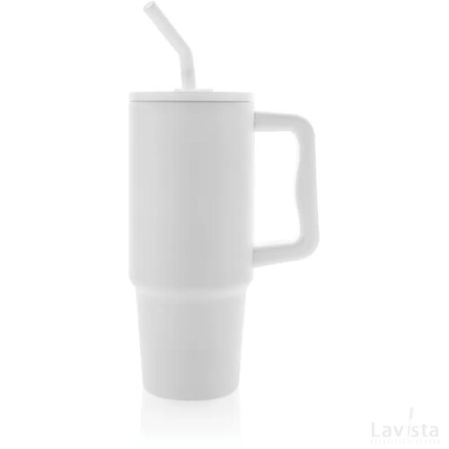 Embrace deluxe RCS recycled RVS drinkbeker 900ml wit