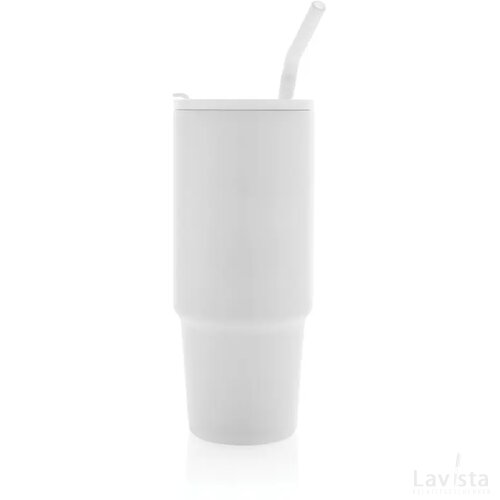Embrace deluxe RCS recycled RVS drinkbeker 900ml wit