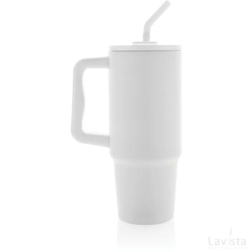 Embrace deluxe RCS recycled RVS drinkbeker 900ml wit