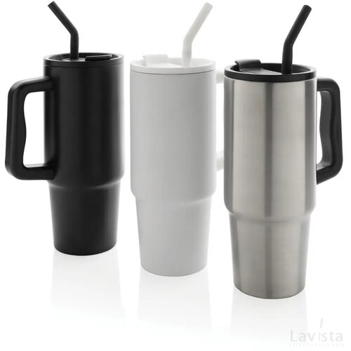 Embrace deluxe RCS recycled RVS drinkbeker 900ml zwart