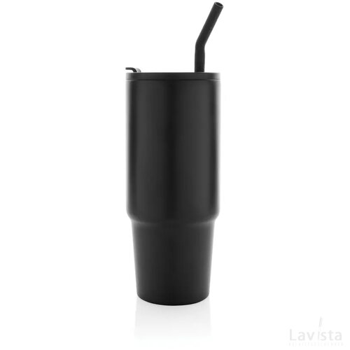 Embrace deluxe RCS recycled RVS drinkbeker 900ml zwart