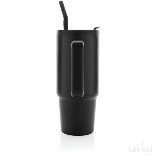 Embrace deluxe RCS recycled RVS drinkbeker 900ml zwart