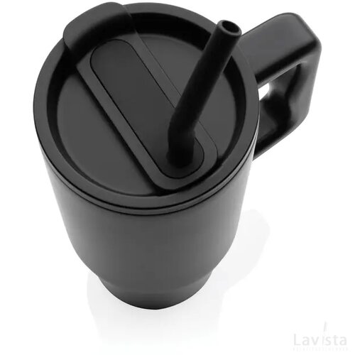 Embrace deluxe RCS recycled RVS drinkbeker 900ml zwart