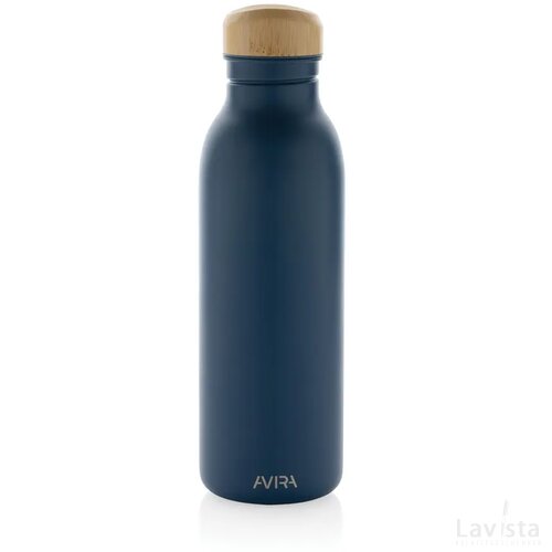 Avira Alcor RCS gerecycled RVS enkelwandige waterfles 600ML donkerblauw