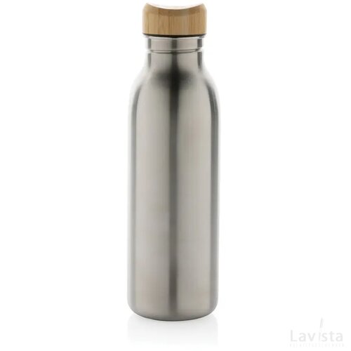 Avira Alcor RCS gerecycled RVS enkelwandige waterfles 600ML zilver