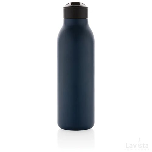 Avira Ara RCS recycled staal fliptop water fles 500ML donkerblauw