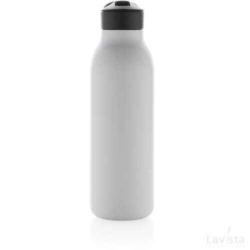 Avira Ara RCS recycled staal fliptop water fles 500ML wit