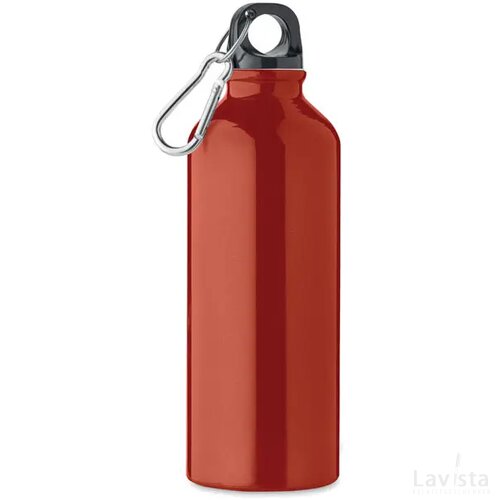 Gerecyclede aluminium fles 500m Remoss rood