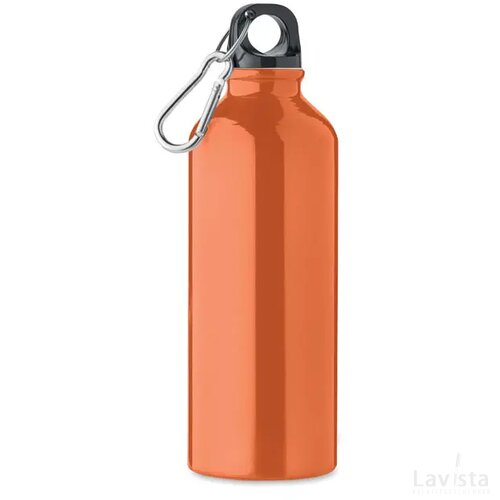 Gerecyclede aluminium fles 500m Remoss oranje