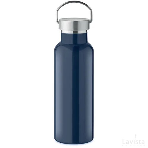 Dubbelwandige fles 500 ml Florence marineblauw