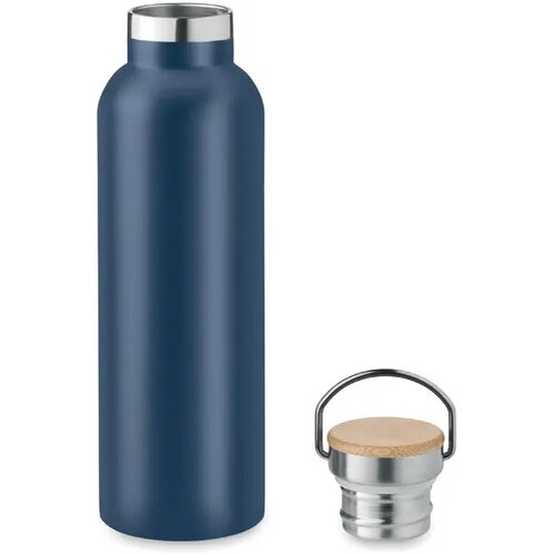Dubbelwandige thermosfles 750ml Helsinki med marineblauw