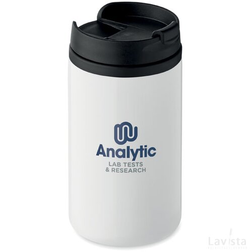 Dubbelwandige thermosbeker (250 ml) Wit