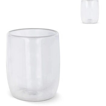 Dubbelwandig koffieglas Marian 230 ml transparant