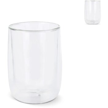 Dubbelwandig koffieglas Marian Transparant 320 ml