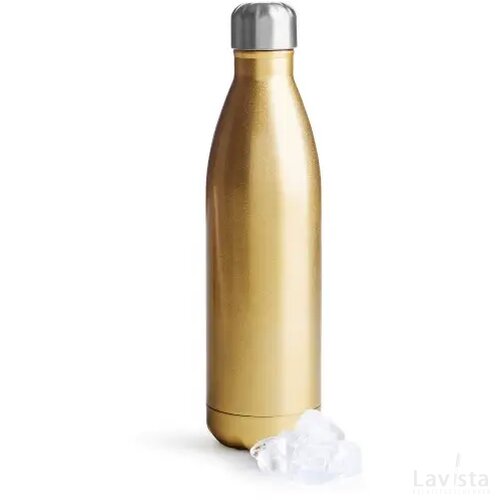 Sagaform Nils stalen fles groot 750ml goud