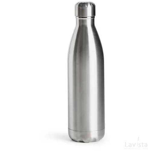 Sagaform Nils stalen fles groot 750ml zilver