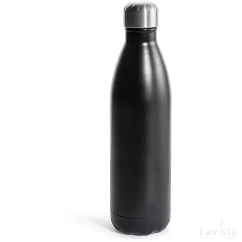 Sagaform Nils stalen fles groot 750ml zwart