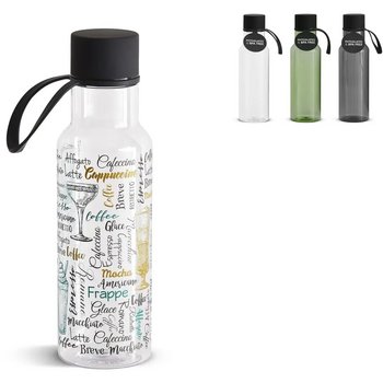 Sagaform waterfles 600ml transparant groen