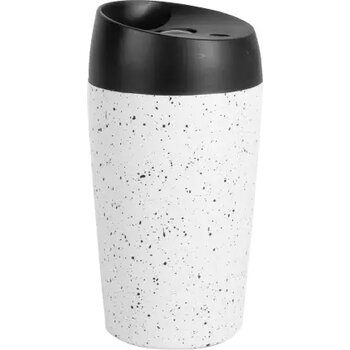 Sagaform Loke Dubbelwandige mok Splash 240ml wit / zwart