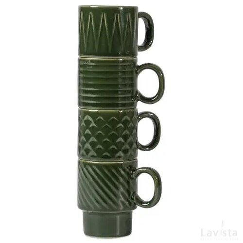 Sagaform Coffee & More Espresso kopjes 4st. Groen