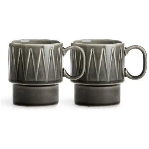Sagaform Coffee & More koffiemok 2 st. Grijs