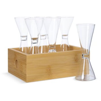Sagaform 6-delige schnaps set transparant