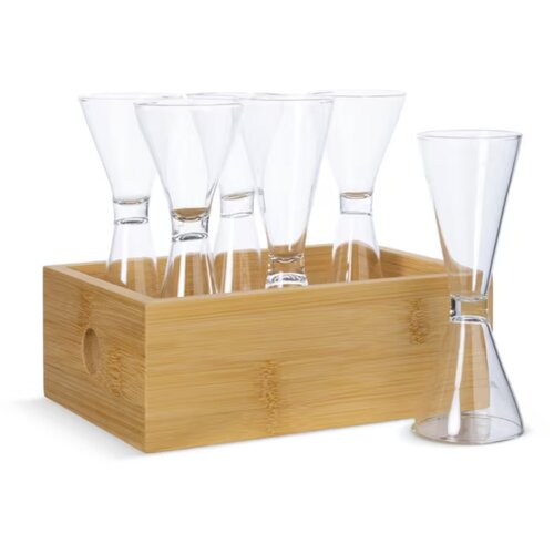 Sagaform 6-delige schnaps set transparant