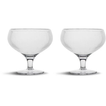 Billi coupe glas set van 2 Transparant 300 ml