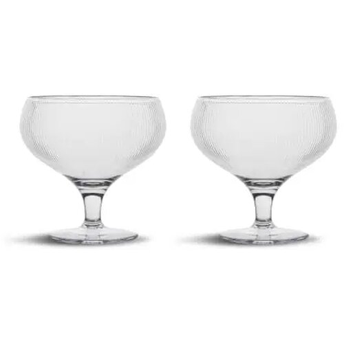 Billi coupe glas set van 2 Transparant 300 ml